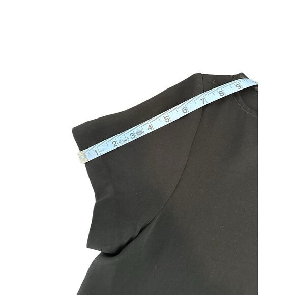 MM Lafleur Black Eliza Short Sleeve Career Office Relaxed Dress Size Medium - Picture 8 of 10